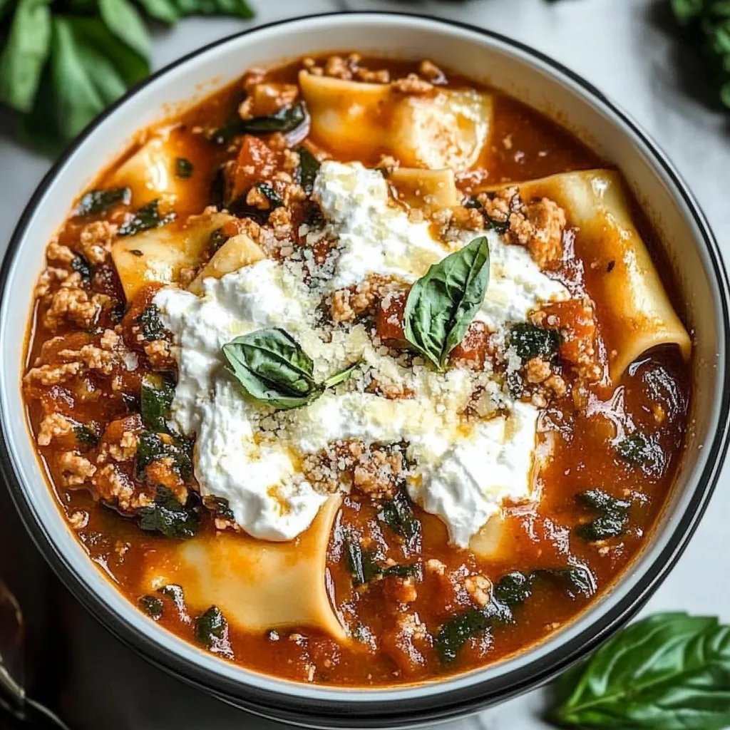 Crockpot Lasagna Soup