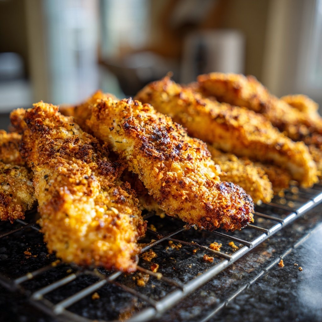 Crispy Oven Fried Chicken Tenders