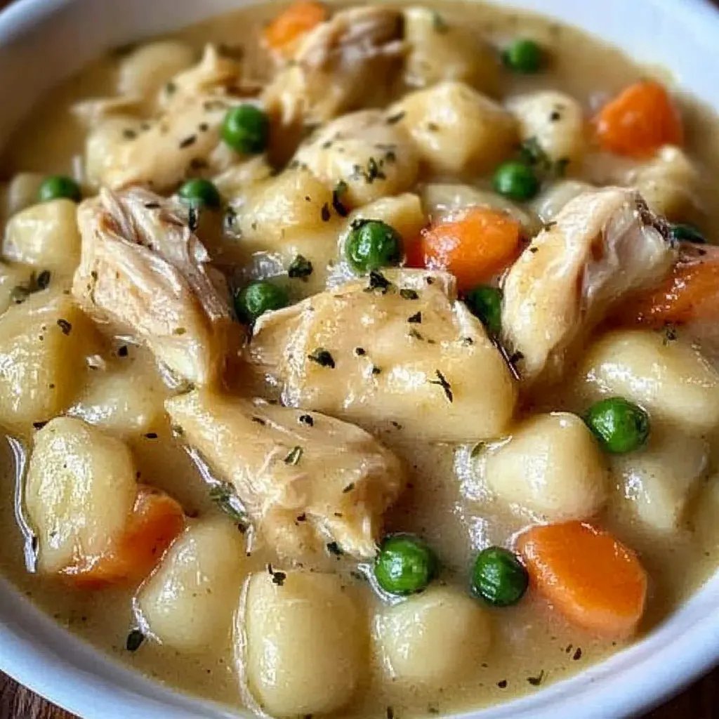 One Pot Gnocchi Chicken Pot Pie