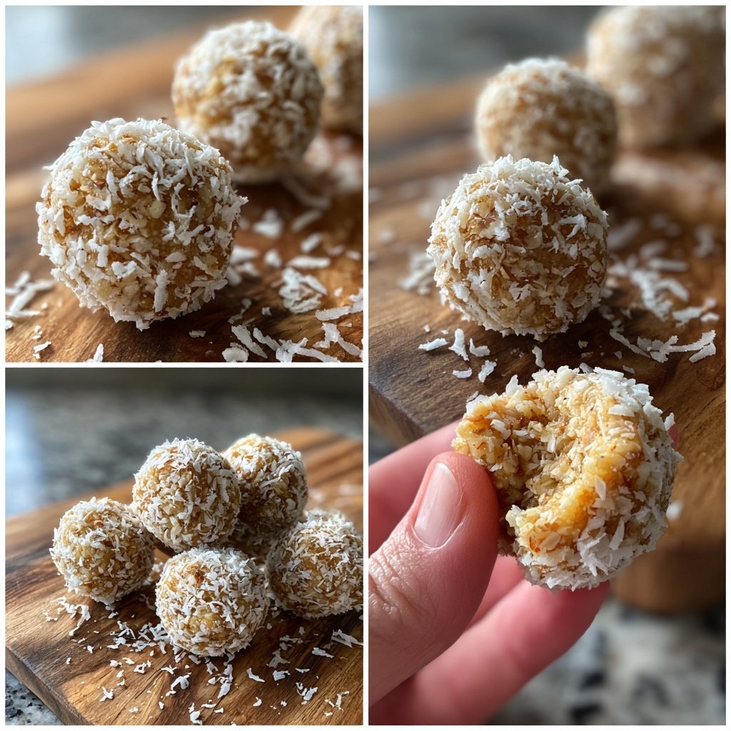 Healthy Coconut Oat Snack Balls