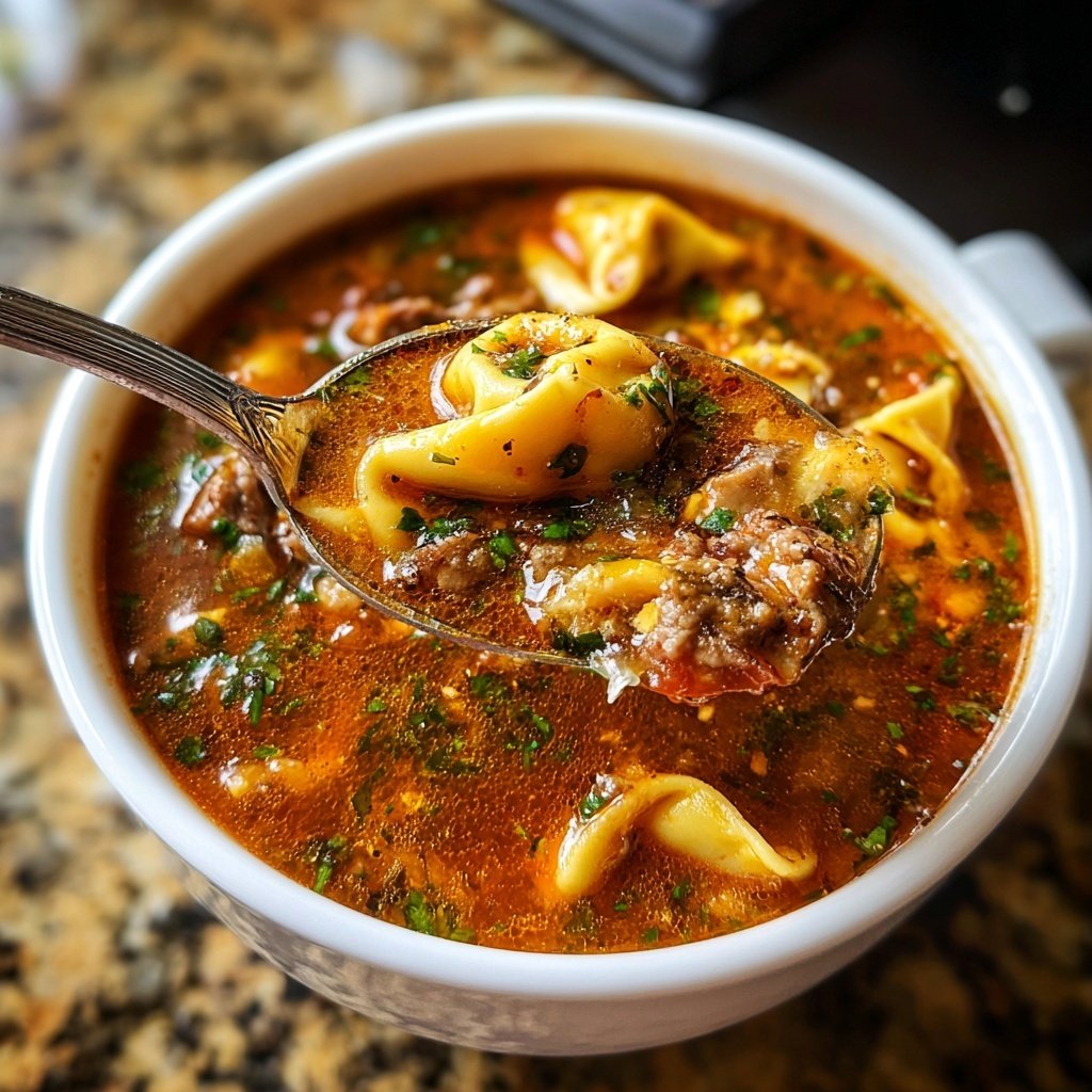 Italian Sausage Tortellini Soup