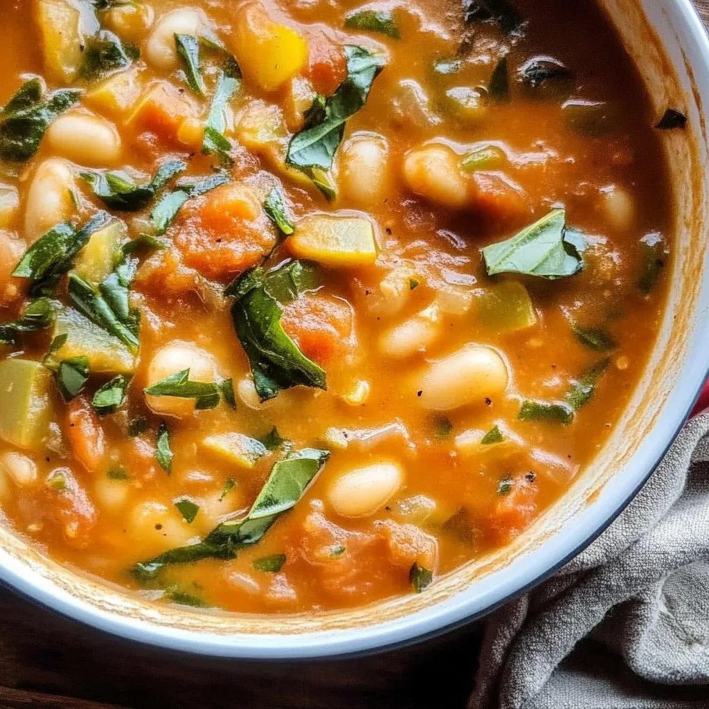 Creamy Vegan Tomato White Bean Stew