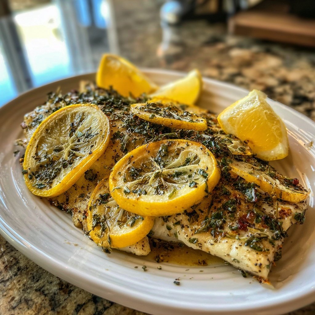 Healthy & Light Lemon Grilled Fish Plate