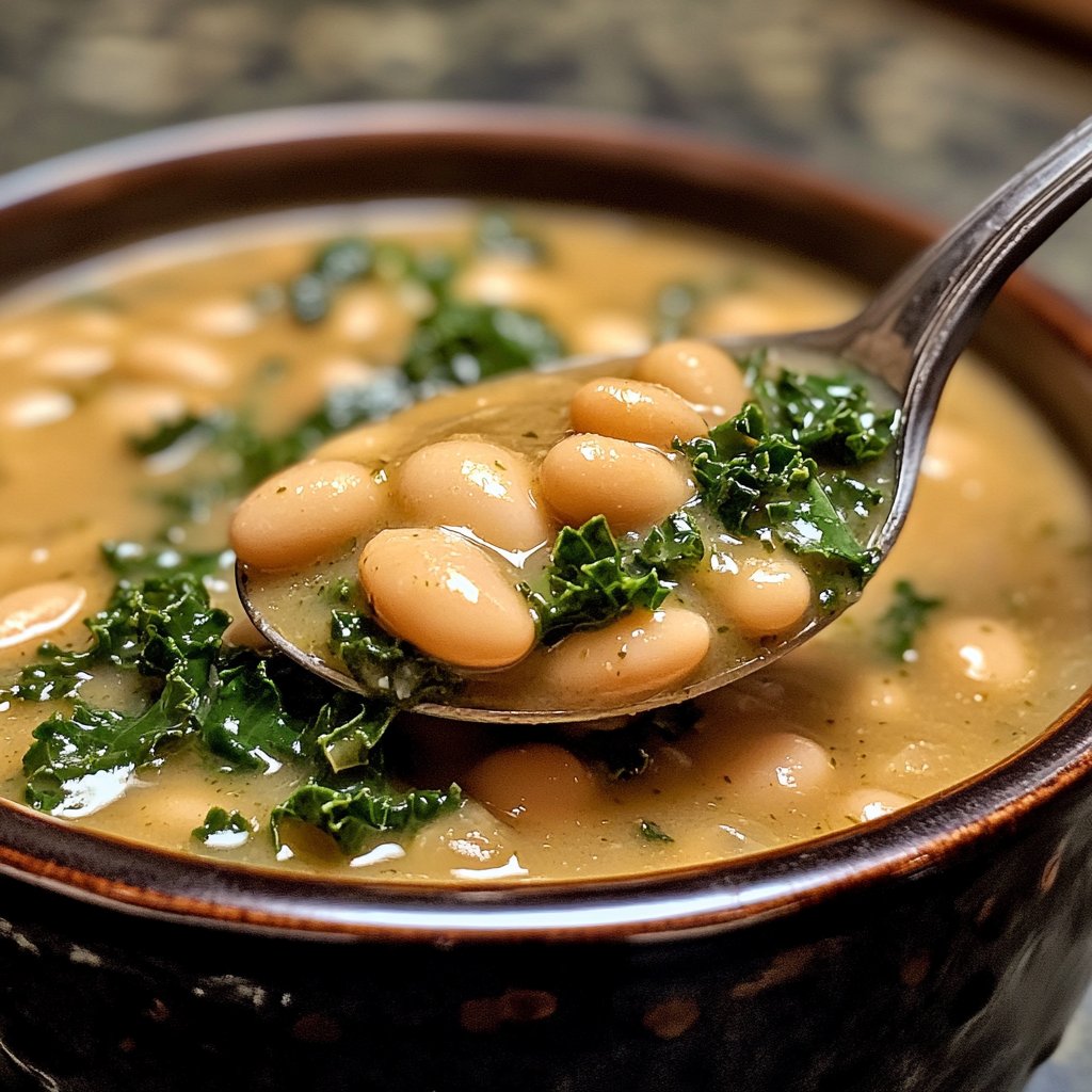 Healthy Crockpot White Bean Soup
