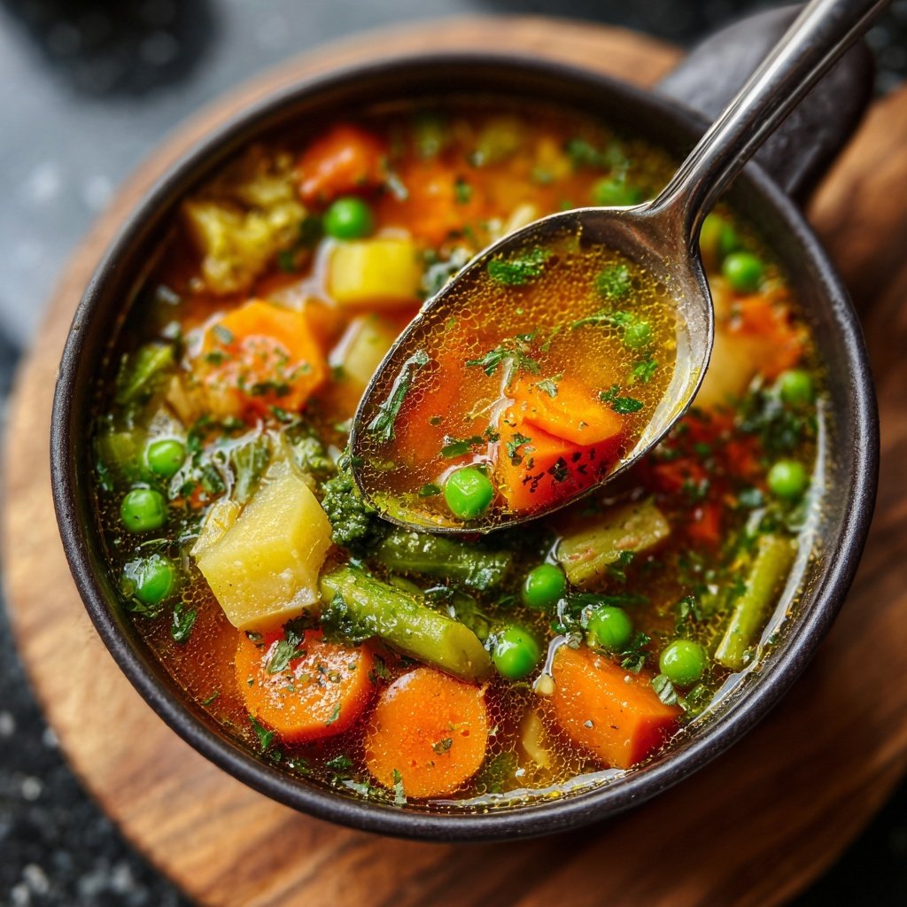 Spring Vegetable Soup With Lemon
