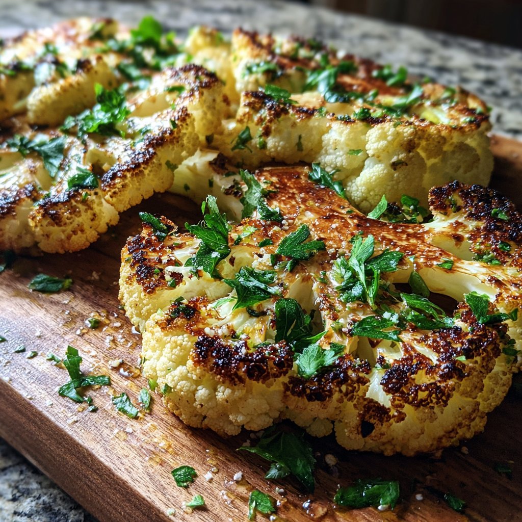 Healthy Dinner Roasted Cauliflower Steaks